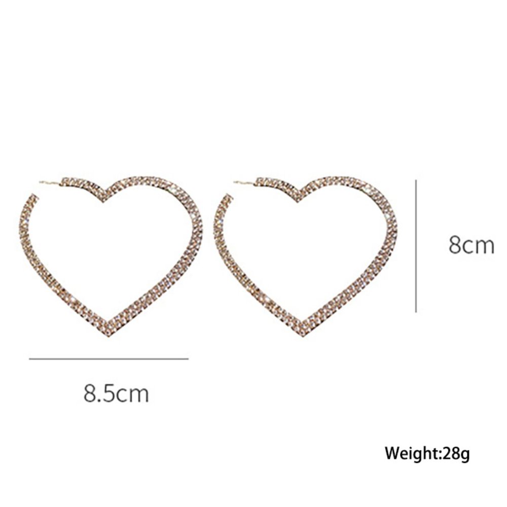 Heart Earrings Silver - Picture 5 of 6